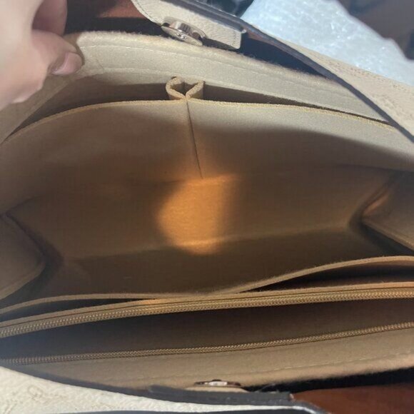 Authentic Louis Vuitton Monogram Carmel Hobo Mahina Leather Shoulder Tote Bag - Picture 11 of 11